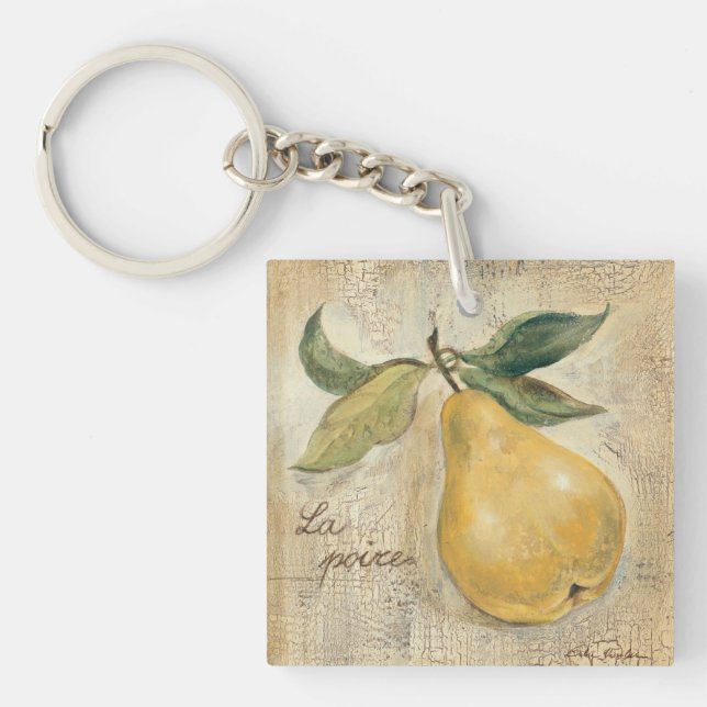 A Yellow Pear Keychain (Front)