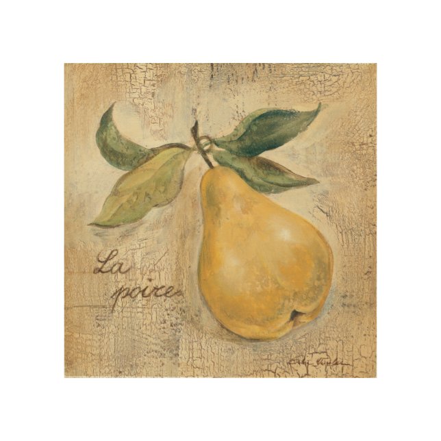 A Yellow Pear Wood Wall Decor (Front)