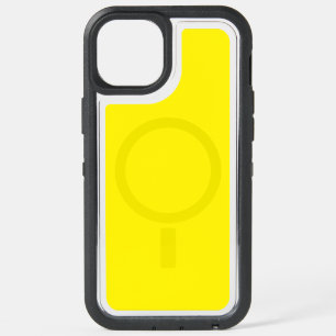 A yellow square centered on a clean white backgrou iPhone 15 plus case