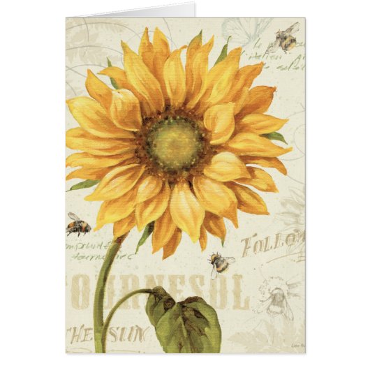 A Yellow Sunflower Cards (Front)