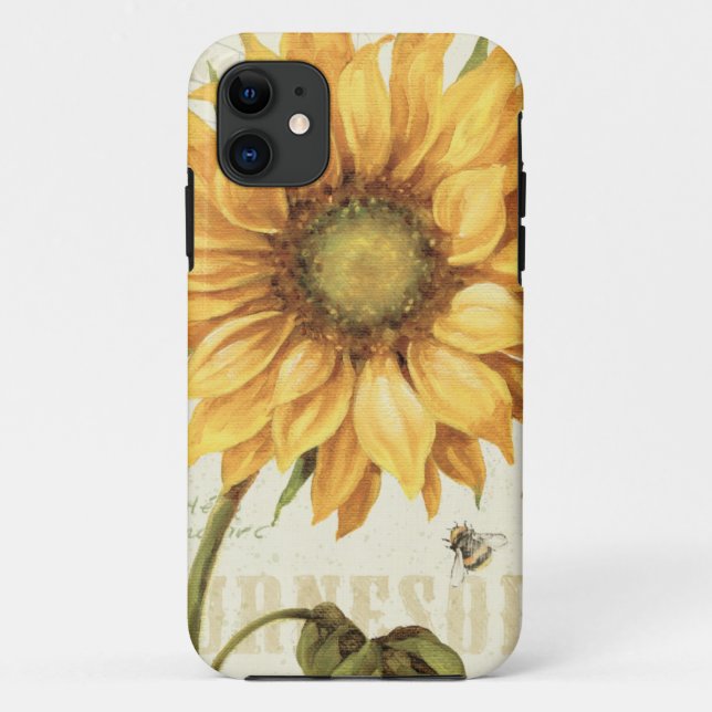 A Yellow Sunflower Case-Mate iPhone Case (Back)