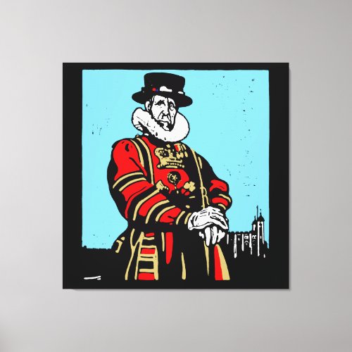A Yeoman Warder or Beefeater Canvas Print