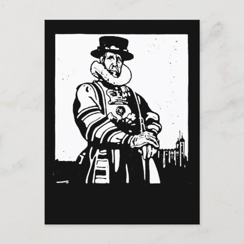 A Yeoman Warder or Beefeater Postcard