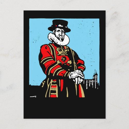 A Yeoman Warder or Beefeater Postcard