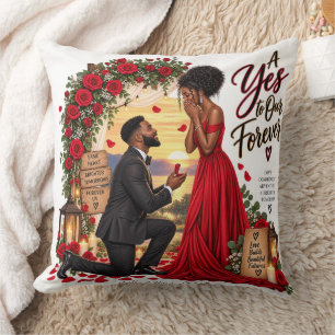 A Yes to Our Forever Throw Pillow