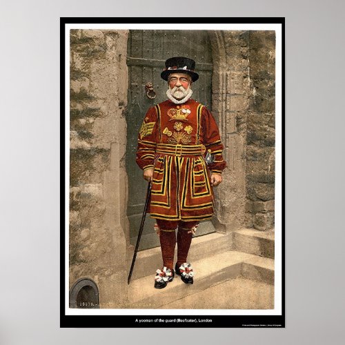 A yoeman of the guard Beefeater London England Poster