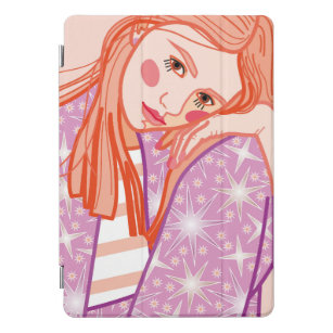 a young blonde girl. iPad pro cover