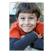 A young boy flirting card (Front)