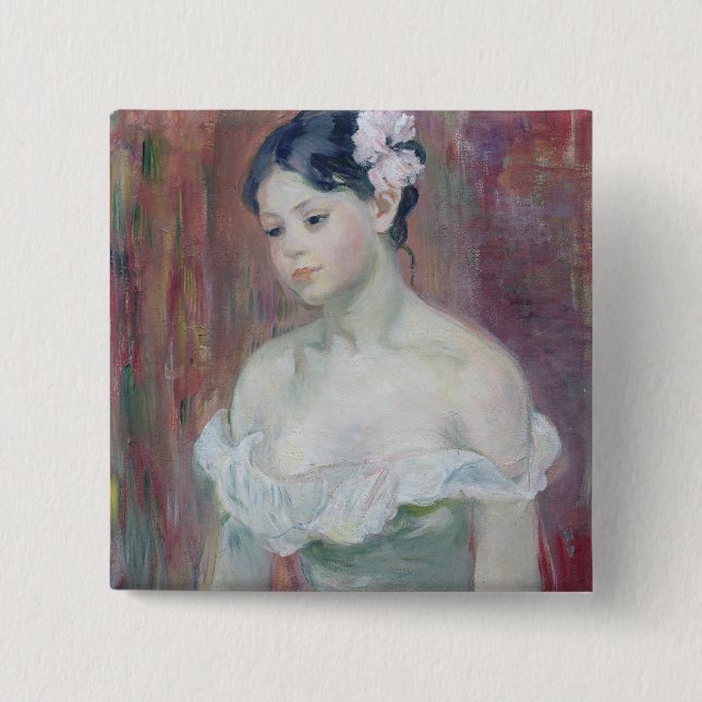 A Young Girl, 1893 Button (Front)