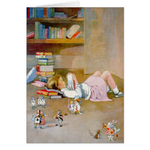 A YOUNG GIRL TAKES HER FIRST TRIP TO WONDERLAND CARDS