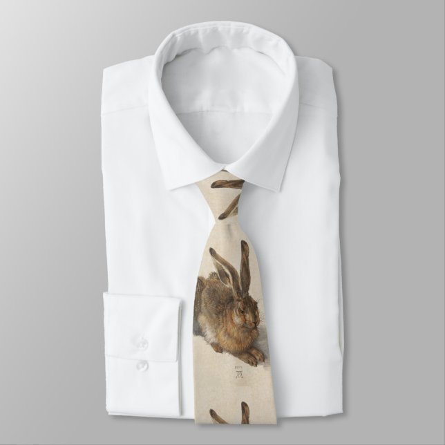 A Young Hare Tie (Tied)