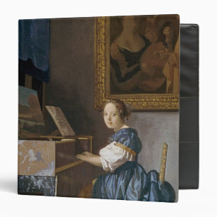 A Young Lady Seated at a Virginal, c.1670 Binder
