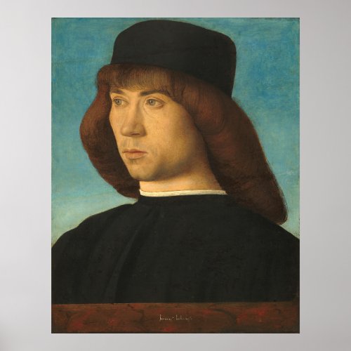 A Young Man _ Giovanni Bellini Fine Art Poster