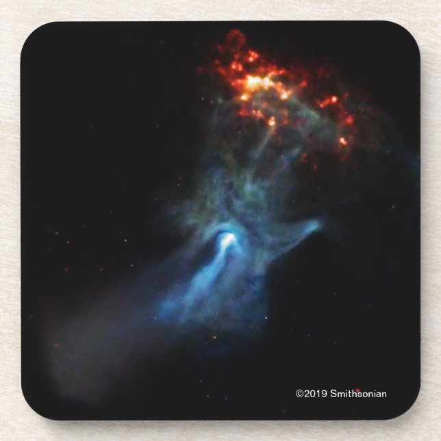 A Young Pulsar Shows Its Hand Beverage Coaster (Front)