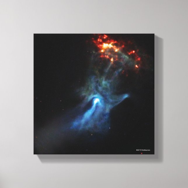 A Young Pulsar Shows Its Hand Canvas Print (Front)