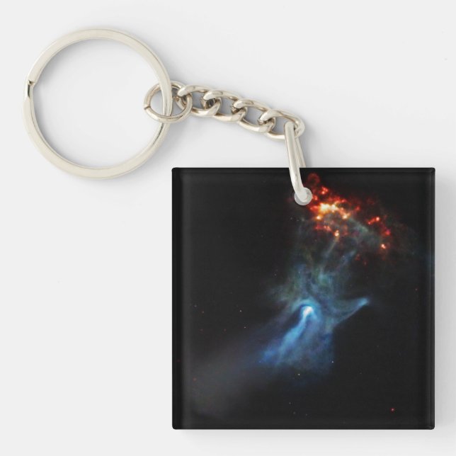 A Young Pulsar Shows Its Hand Keychain (Front)
