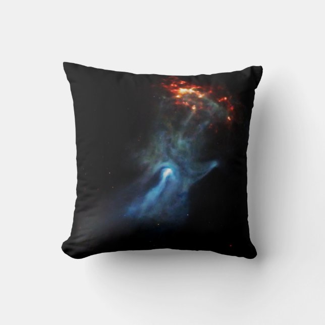 A Young Pulsar Shows Its Hand Throw Pillow (Front)