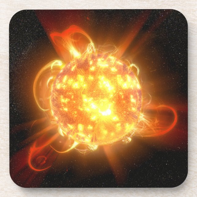 A Young Red Dwarf Beverage Coaster (Front)