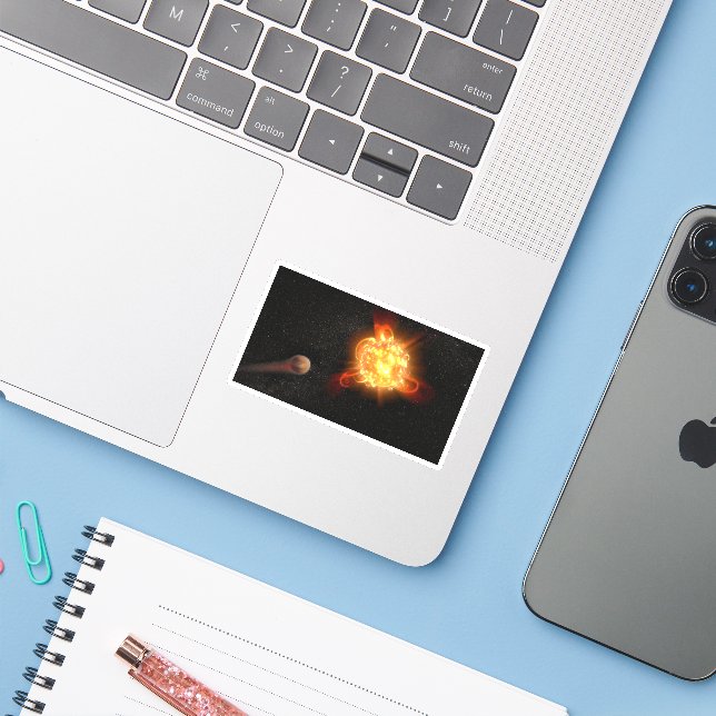 A Young Red Dwarf Sticker (Laptop w/ iPhone)