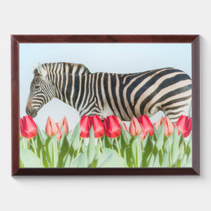 A Zebra Among the Tulips Award Plaque
