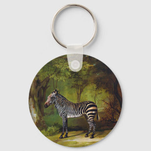 A Zebra by George Stubbs  Keychain