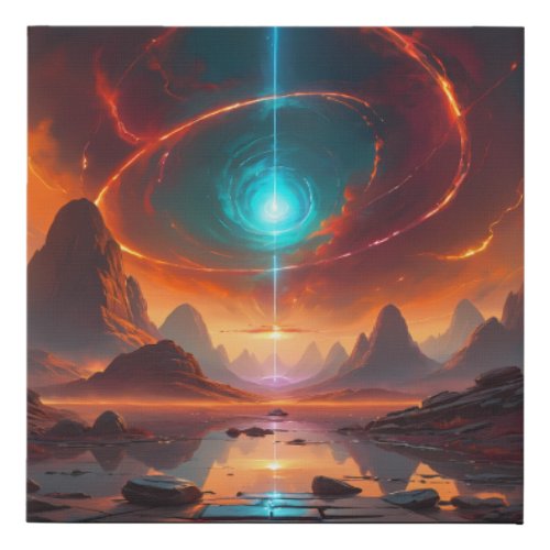 A Zen Portal to Another World Faux Canvas Print