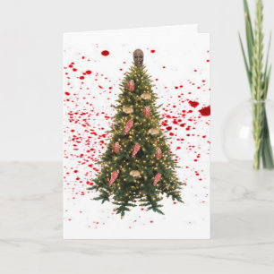 A Zombie Little Christmas Holiday Card