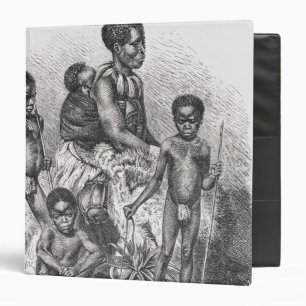 A Zulu family from The History of Mankind Binder