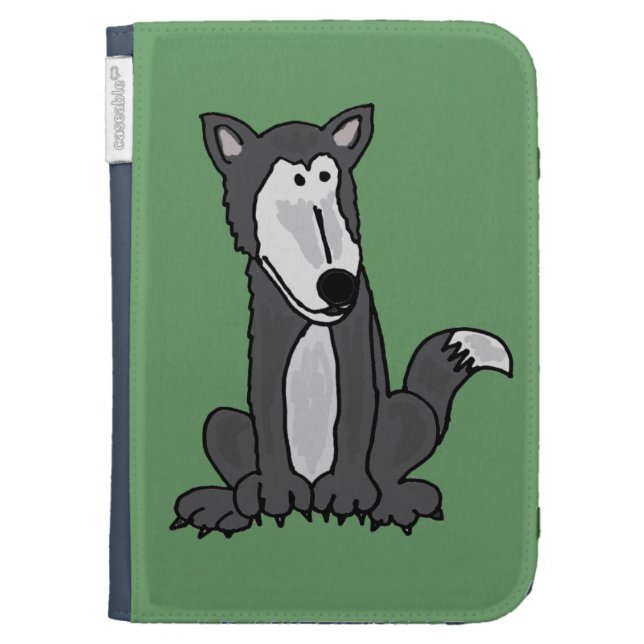 AA- Awesome Wolf Kindle Case (Front)