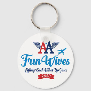 AA Fun Wives Logo Keychain