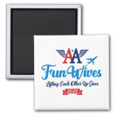 AA Fun Wives Logo Magnet (Front)