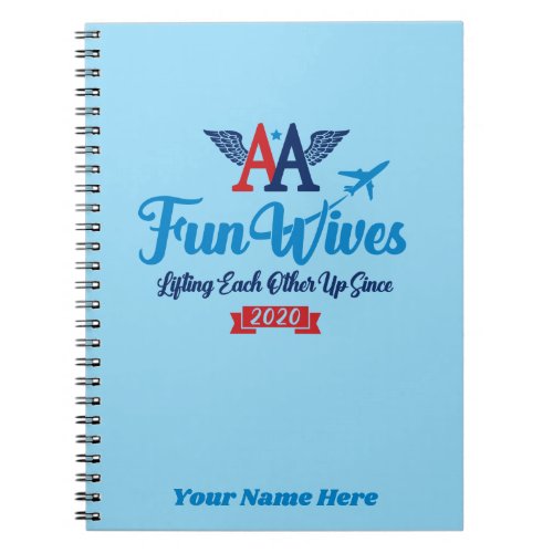 AA Fun Wives Logo Notebook