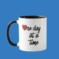 AA NA One Days at a Time Saying Recovery Coffee