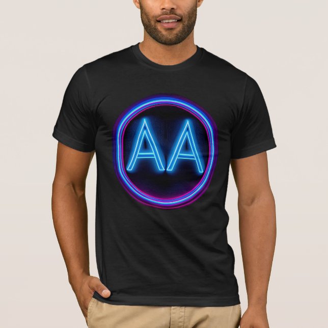 AA Recovery Neon Lights T-Shirt (Front)