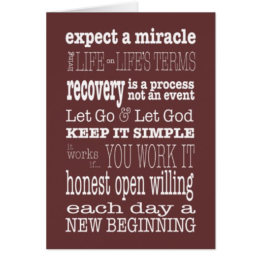 AA Sayings & Slogans 2 Cards (Front)