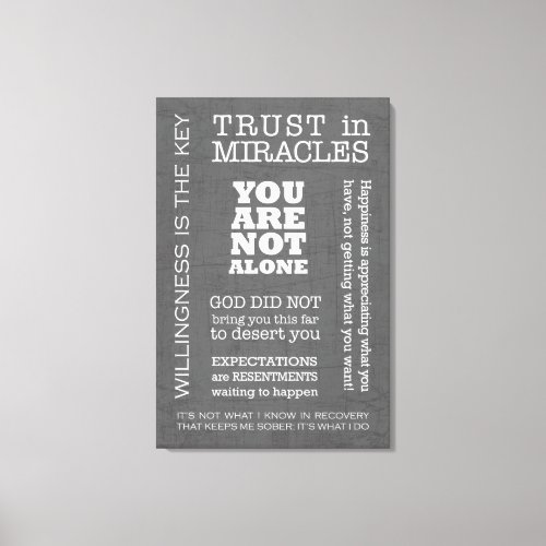 AA Sayings  Slogans 3 Canvas