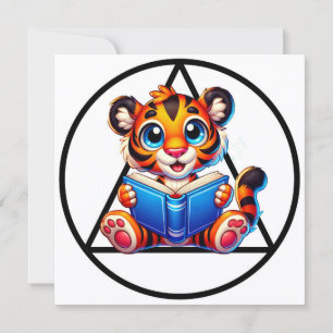 AA Symbol Tiger Cub Reading Big Book Recovery Card