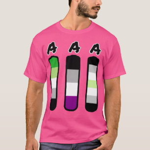 AAA aromantic asexual agender batteries T-Shirt
