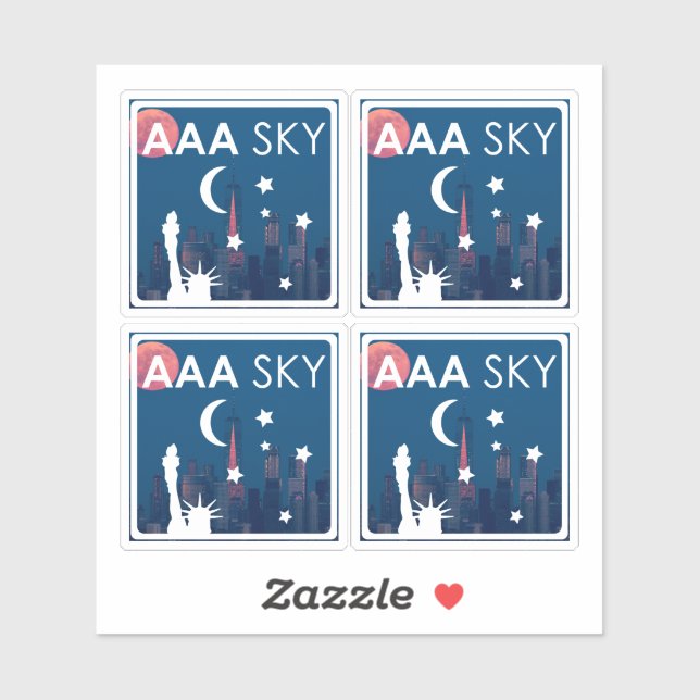 AAA SKY Sticker 4-up (Sheet)