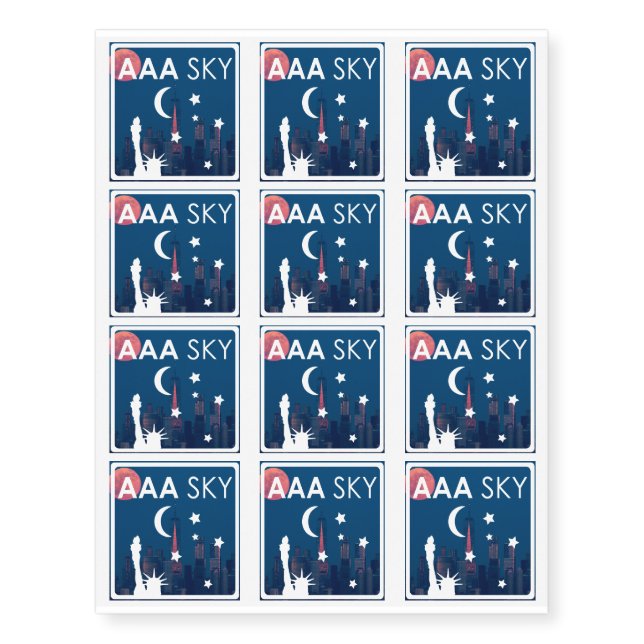 AAA SKY Tattoos 12-up (Front)