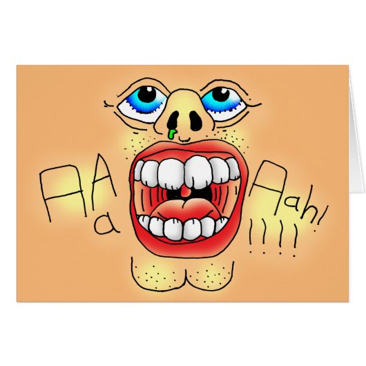 AAAAAAHHH! Screaming Face Cards (Front Horizontal)