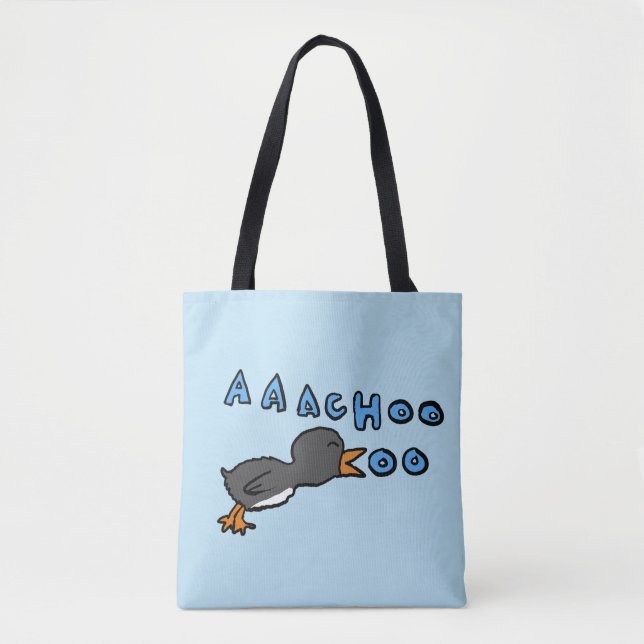 Aaachoooo Penguin Tote Bag (Front)