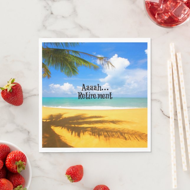 Aaah...retirement and relaxation napkins (Insitu)