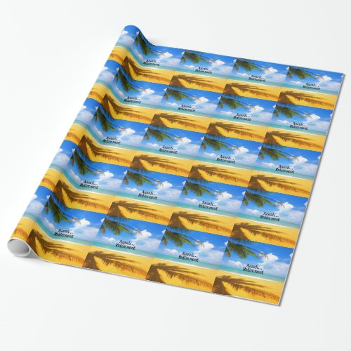 Aaahretirement and relaxation wrapping paper