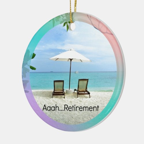 Aaahretirement Ceramic Ornament