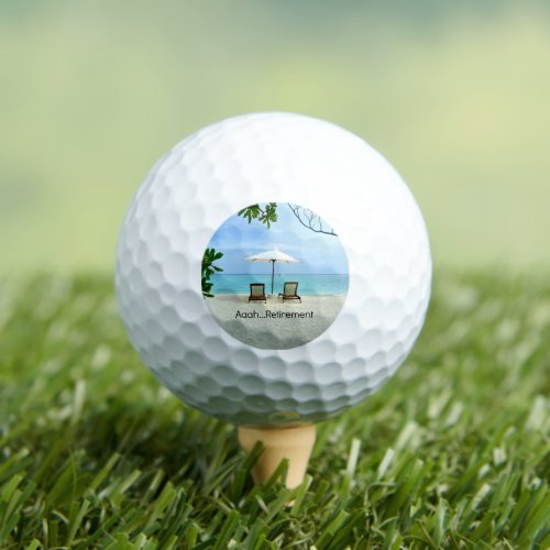AaahRetirement Golf Balls