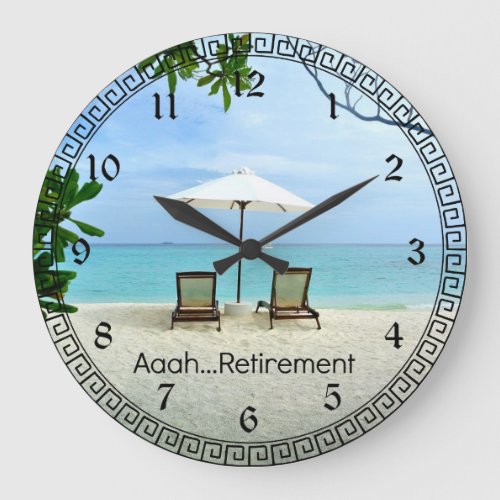AaahRetirement Large Clock