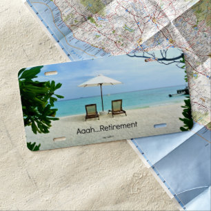 Aaah...retirement License Plate