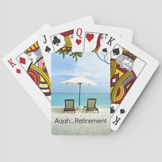 Aaah, retirement. poker cards (Back)