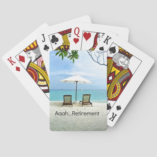Aaah...Retirement  Poker Cards (Back)